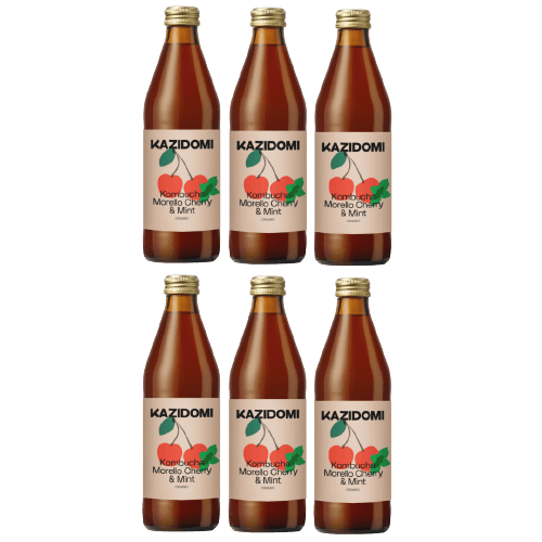 Pack Kombucha Griottes Menthe Bio Kazidomi Jusqu Sur Kazidomi