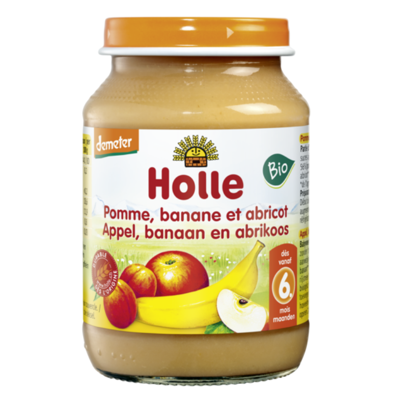 Buy Baby Food Apple Banana With Abricot Organic 190 G Bio Natural Baby Holle