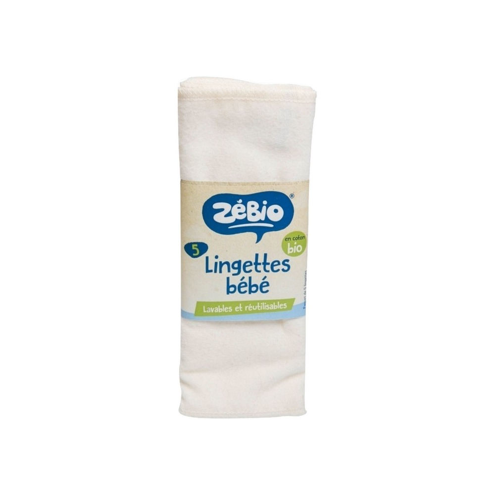 Lingettes Pour Bebe Lavables Bio 5x