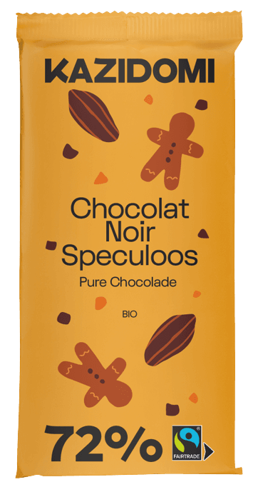 Dark Chocolate 72% Speculoos Organic