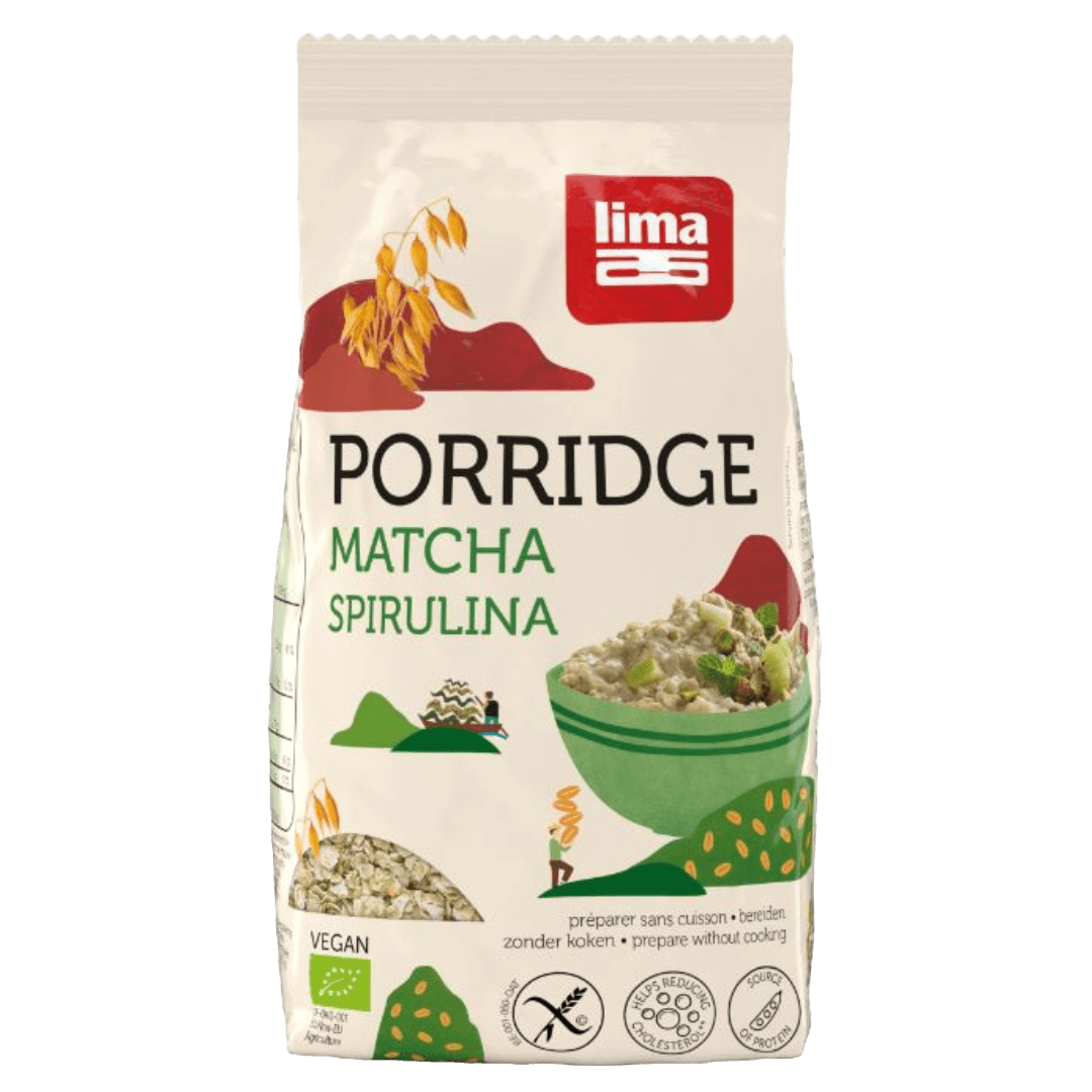 Matcha & Spirulina Porridge Gluten-free Organic