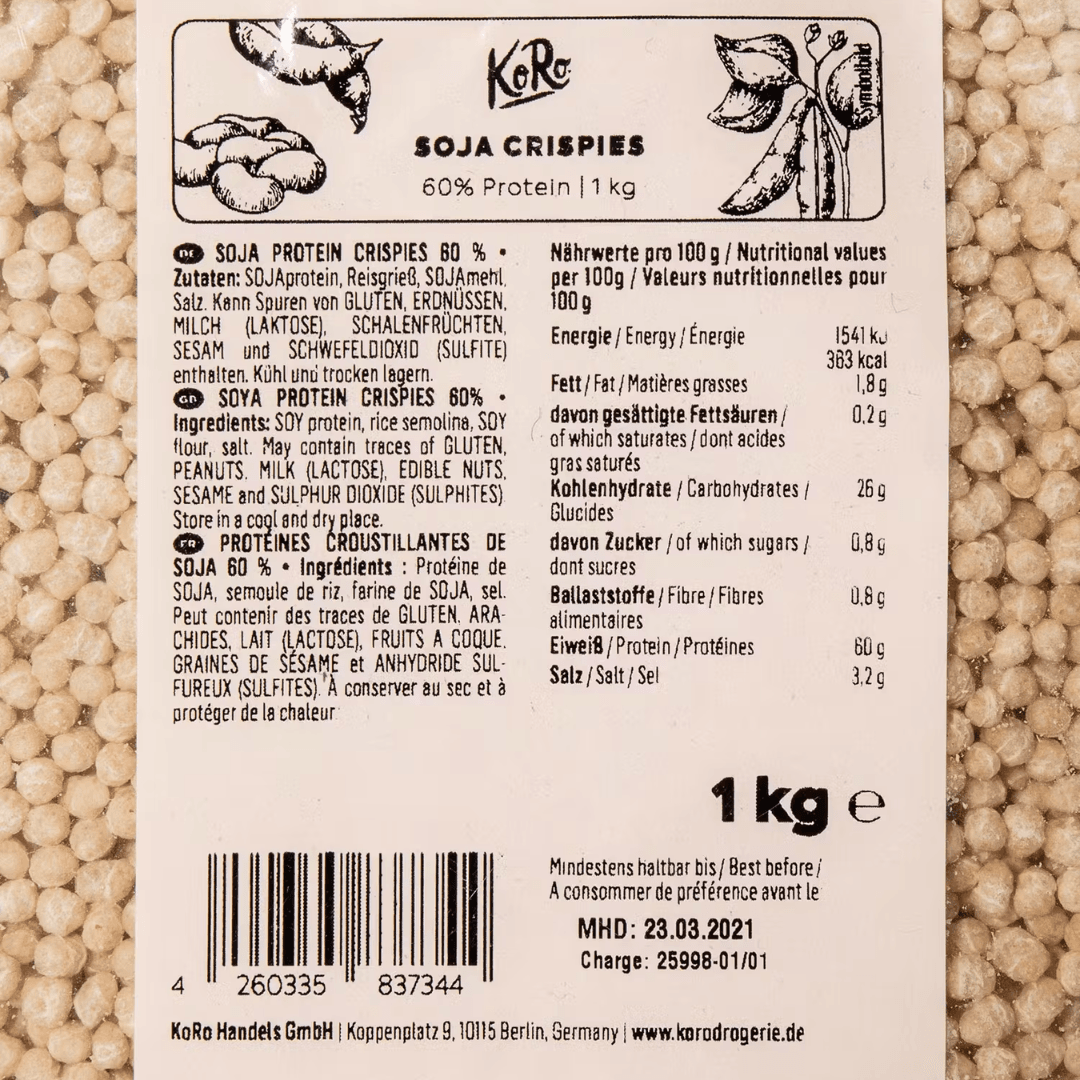 Sojacrispies (60%)