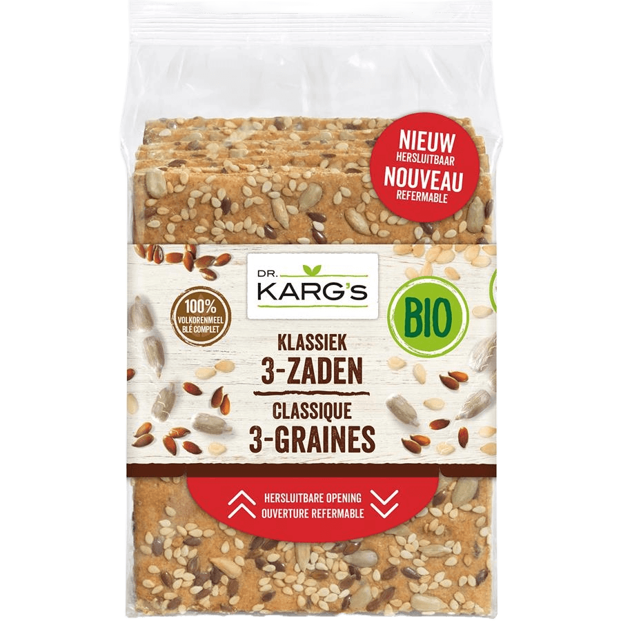 Klassieke Crackers Met 3 Zaden BIO